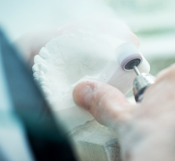 Gipsmodell beschliffen Ralf Martin